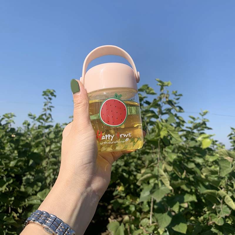 Cute super glass Mini Portable Water Cup 180ML Transparent Pocket Cup