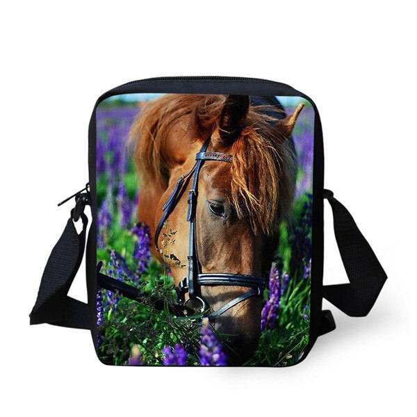 Thikin caballo patrón de bandolera de hombro de verano Bolso tipo bandolera para teléfono para niños teléfono bolsa bolsas de compras Mochila: MULTI