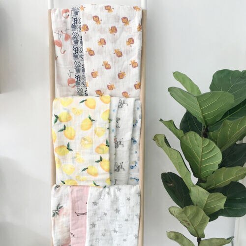 М- couverture à langes pour bébé 100% coton | Couvertures pour bébé coton, literie bébé, serviette à langes pour -nés