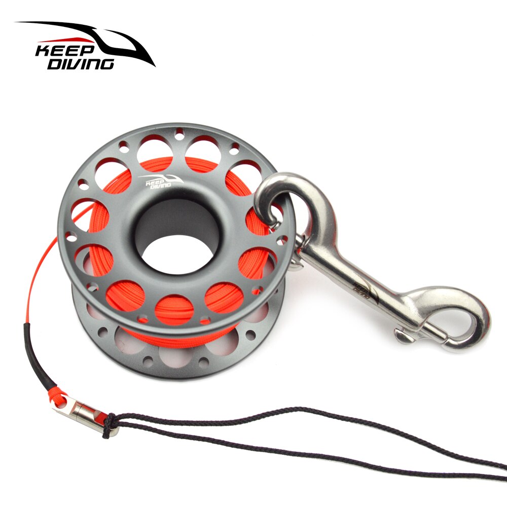 Pay-off wheels for diving Sea Scuba Diving Spool Finger Reel Double ended Equipment Cave exploration 15M/30M High-strength rope