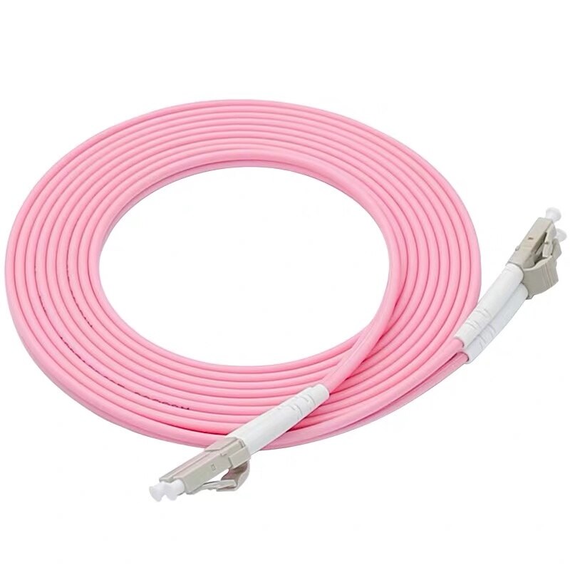 LC-LC 40 Gb Multimode Fiber Patch Kabel OM4 Lc/Upc Naar Lc/Upc Optical Fiber Patch Cord OM4 fiber Jumper: 1M