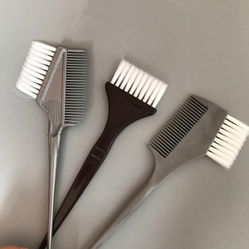 1 Pc Hair Dye Comb Home DIY Essential Tool Hairdressing Baking Oil Comb with Brush Dyeing Coloring