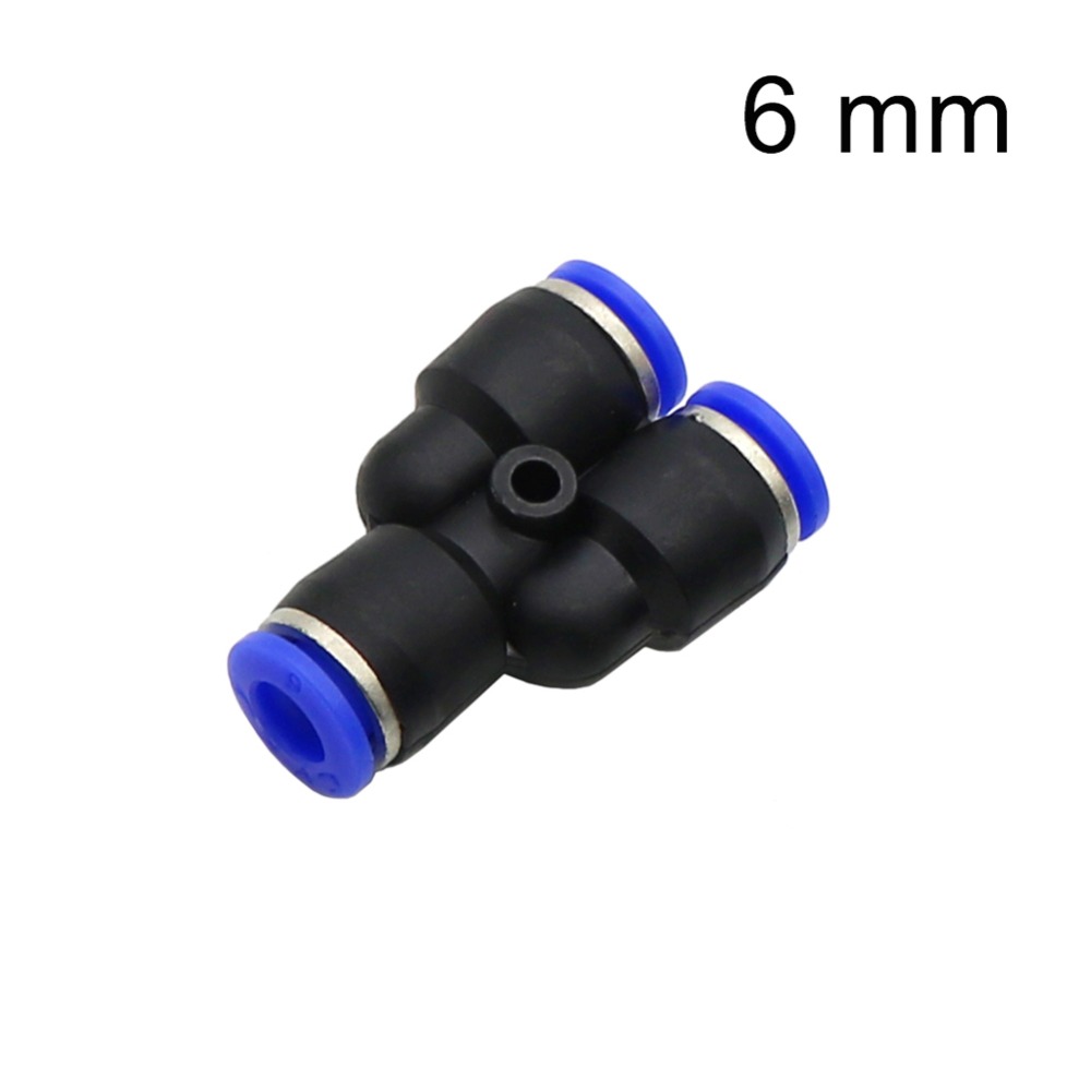 6mm, 8mm, 10mm Y connector for Low Pressure Mist Cooling Nozzle Agriculture Garden Quick Coupling 5 Pcs