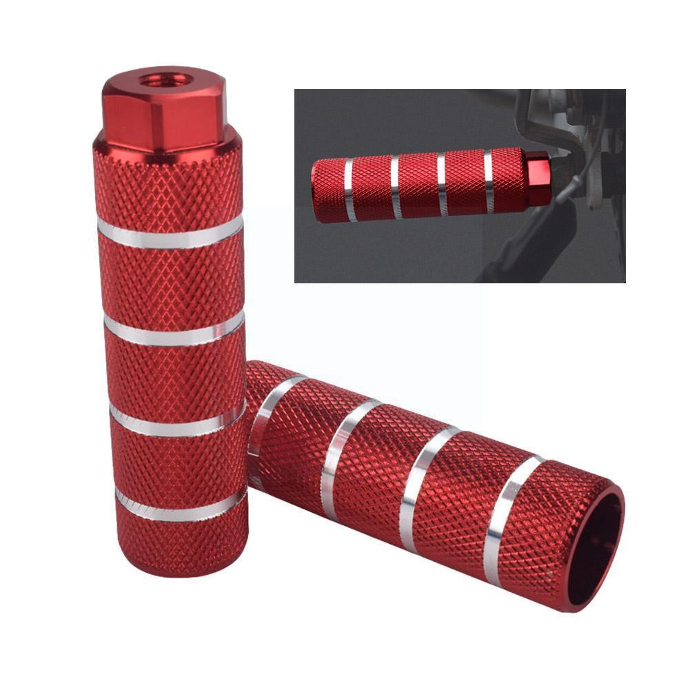 1 paio antiscivolo MTB leva poggiapiedi bici in lega di alluminio pedane anteriori bicicletta BMX pedale acrobatico posteriore pedane pedane cilindro assale U9X8