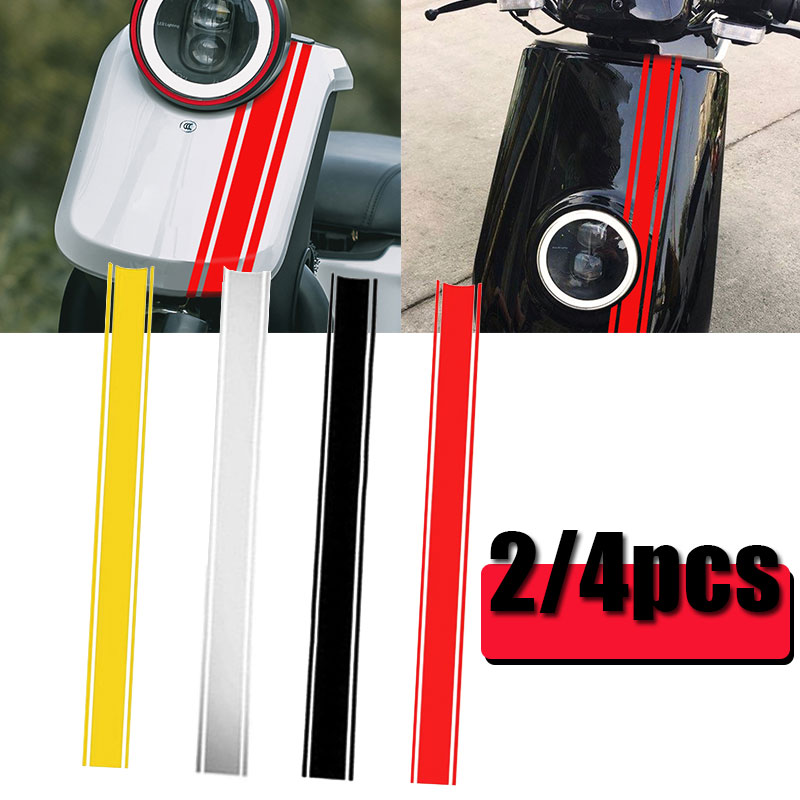 Adesivo moto Carenatura serbatoio Strisce gessato Adesivo decalcomania da corsa in vinile Accessori decorativi unici e attraenti