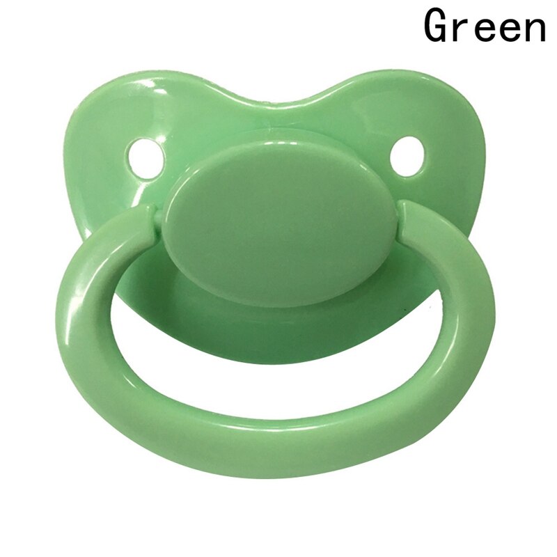1PC Large Silicone Adult Pacifiers Cute Children's Pacifiers: Green