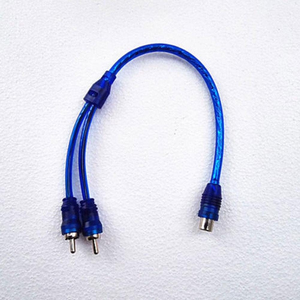 Car Audio Kabel 1 Man Vrouw 2/1 Vrouwelijke Rca 2 Mannelijke Splitter Signaal Stereo Adapter Kabel Audio Connector L6D4