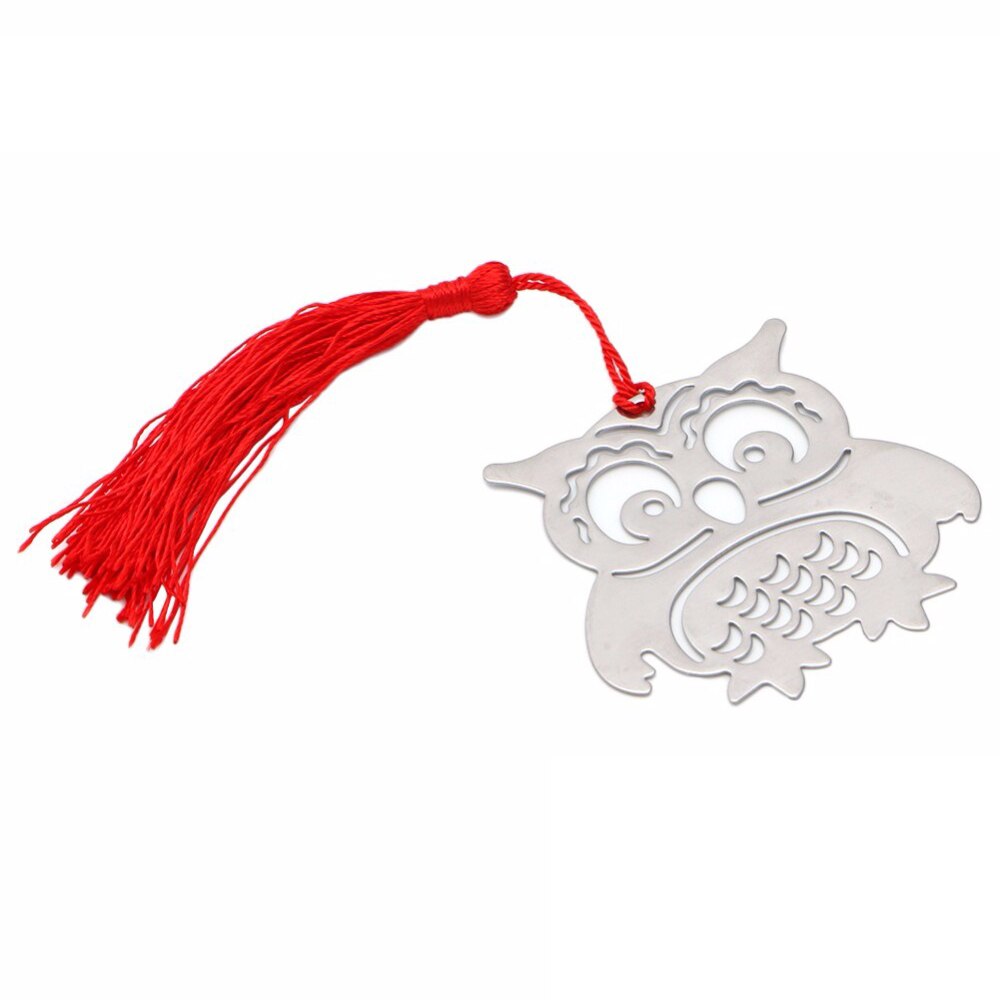 1PC Mini Stylish Bookmark Stationery Silver Color Metal Bookmarks Style