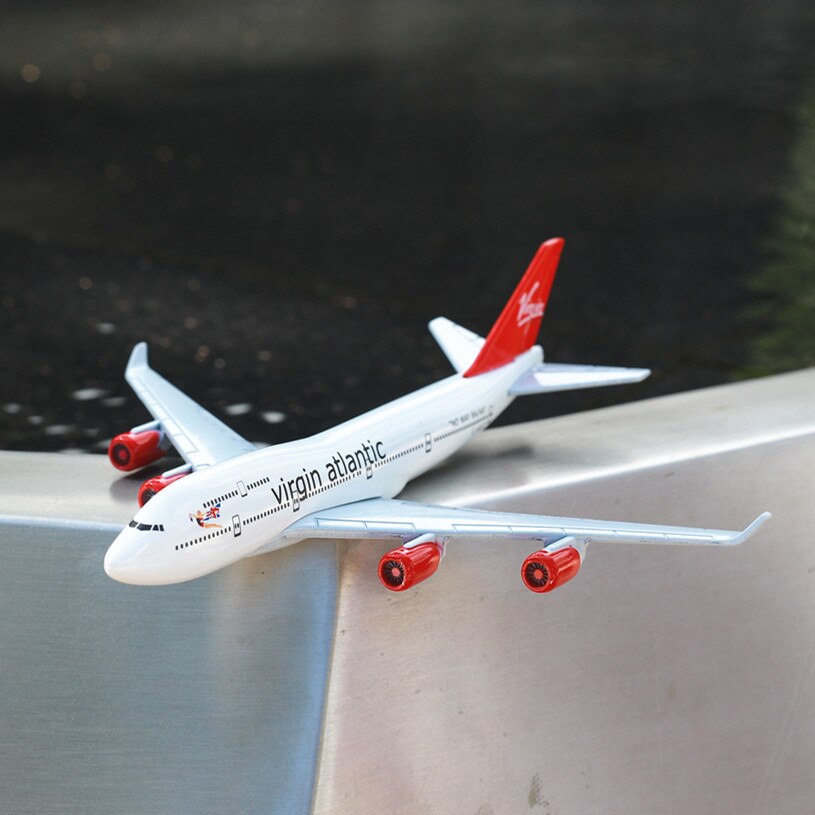 British Virgin B747 aeroplano in lega pressofuso modello 15cm World Aviation da collezione Souvenir Ornament Miniature