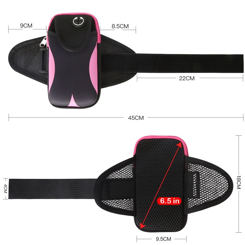 Brassard de téléphone portable en plein air, sac de bras pour téléphone portable, équipement de sport étanche, sac de bras pour hommes et femmes, support d&#39;entraînement pour téléphone portable
