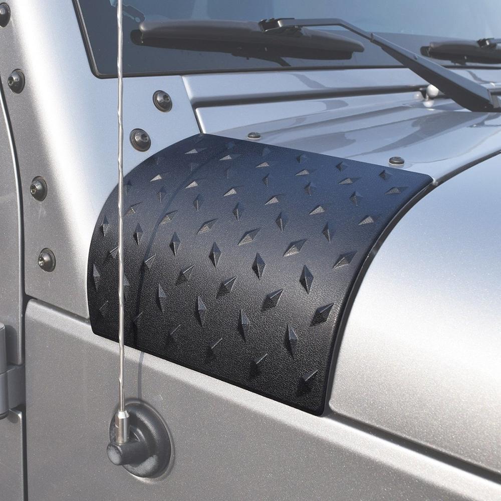 2 stk bildeksel kroppsvern rustning hette deksel vaktbeskytter klistremerke for jeep wrangler jk jku ubegrenset rubicon sahara sports 2 & 4 dører