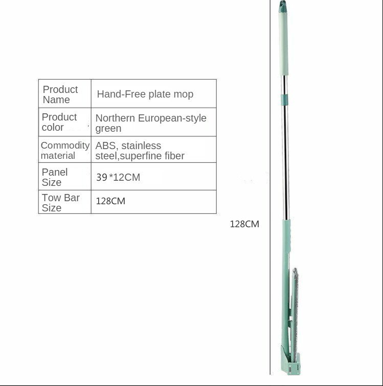 Husrengjøringe magi mikrofiber pads gulv skrubber maling stang mopp xiaomi lat mopa mopp til vask gulv rengjøringsverktøy: Blå mopp innen 1 pute