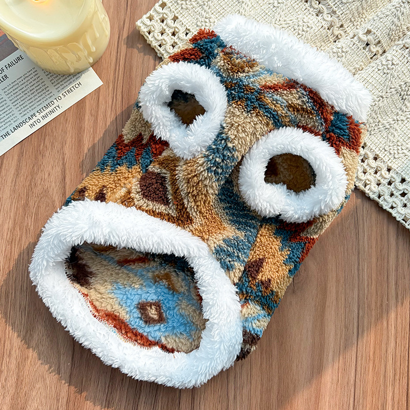 Kleidung für große Hunde, Winter-Vlies-Kleidung für kleine, mittelgroße und große Hunde, weiches Welpen-Sweatshirt, von warmen zweibeinigen Haustierkleidung