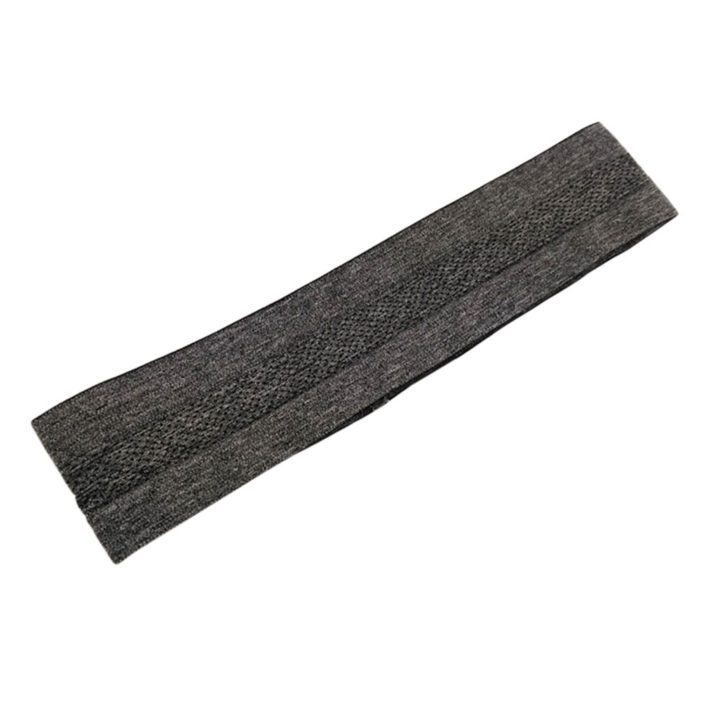 24.5cm absorberende sportssvede pandebånd svedbånd til mænd kvinder yoga hårbånd hoved svedbånd sportssikkerhed: Mørkegrå