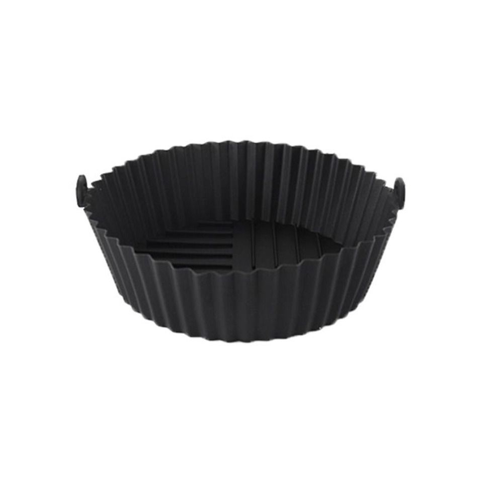Moule à gâteau réutilisable pour friteuse à air, doublures en silicone antiadhésives, plaque de cuisson en silicone, panier rond pour friteuse à air, four à micro-ondes, 20cm: plum
