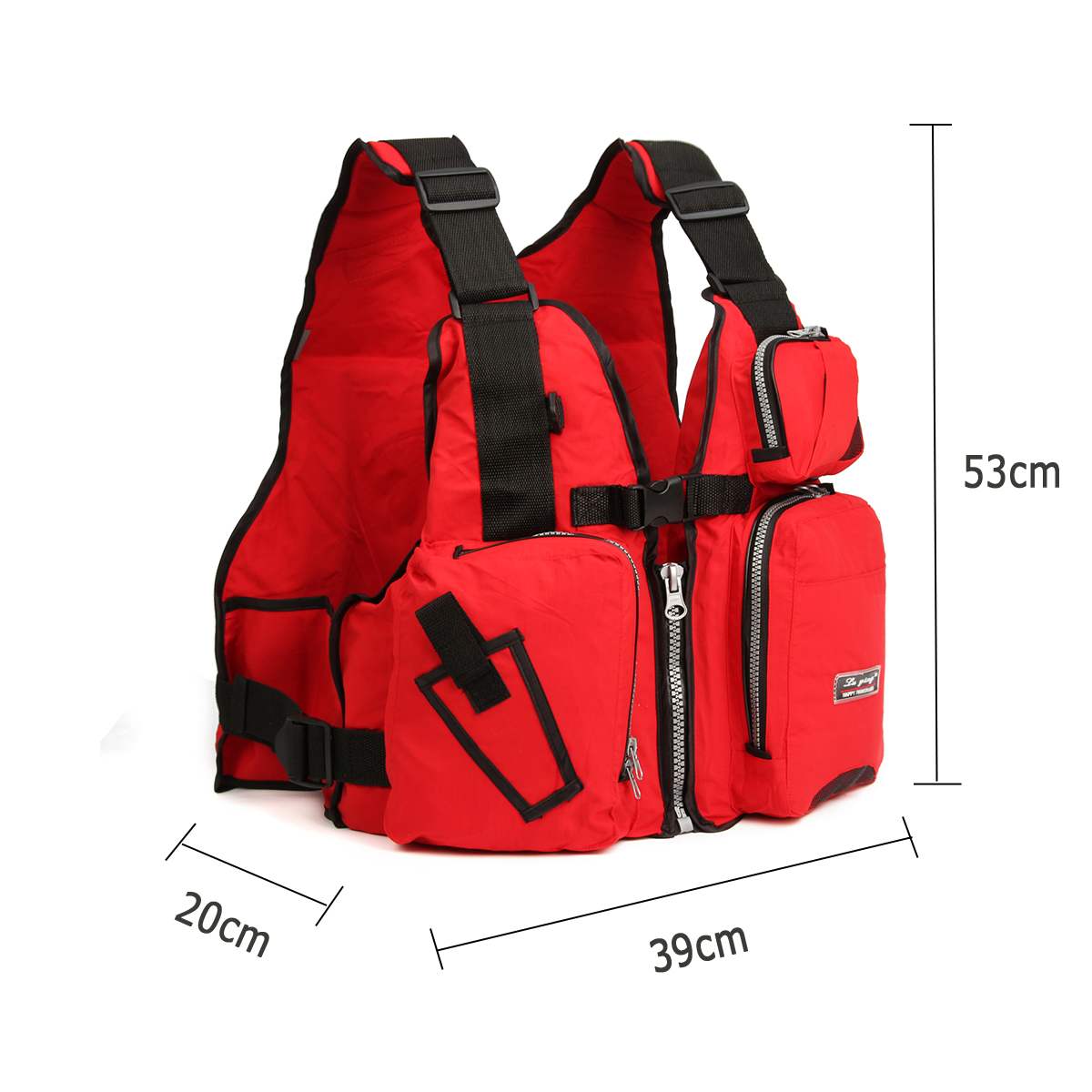 Multi Pockets Fishing Vest Nylon Adult Adjustable Outdoor Sports Life Vest Jacket Respiratory Utility Breathable Fishing Tackle