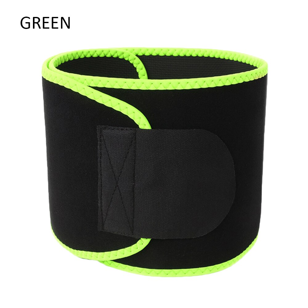 Back Support Waist Trainer Trimmer Belts Waist Trimmer A djustable Fitness Equipment for Sport Gym Fitness Weightlifting Slim: Green