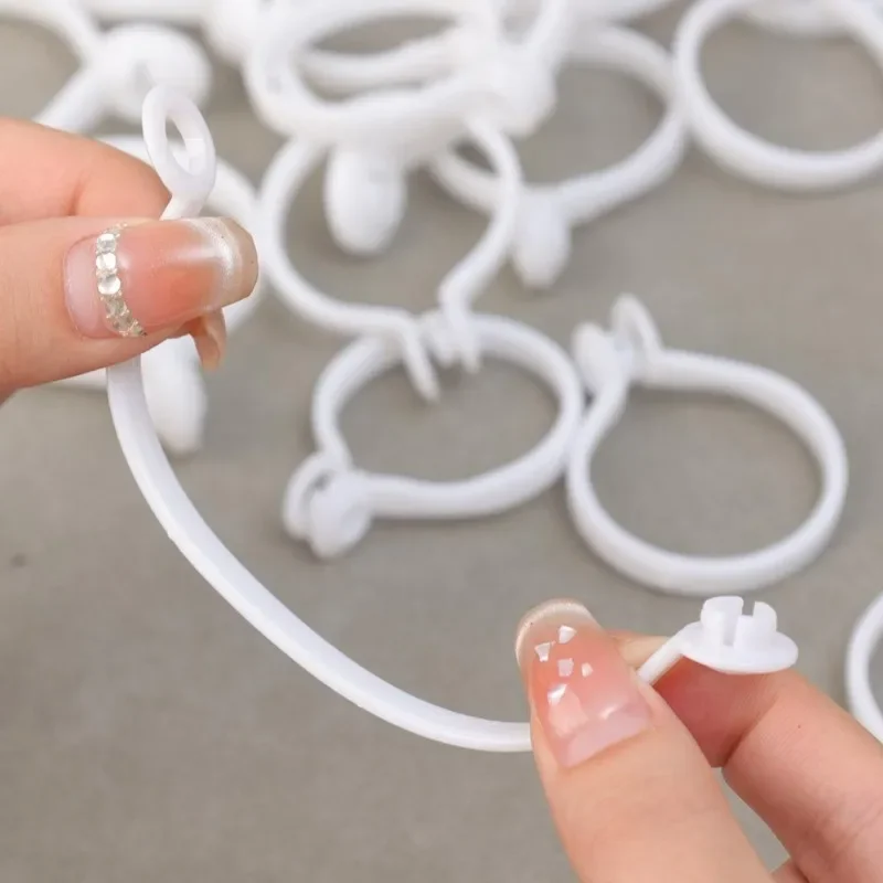 Ganchos para colgar cortinas de 50/10 piezas, varillas de cortina a prueba de óxido, Clips para ropa de ducha, percha para sombrero, decoración del hogar