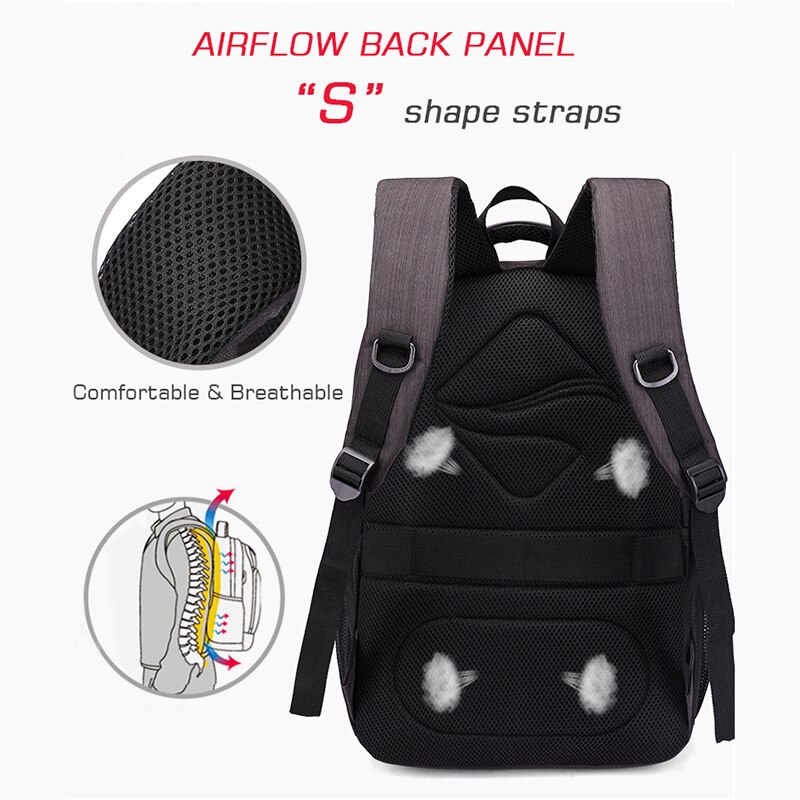 Crossten external usb charging port bag, waterproof 15 " laptop backpack, school travel bag, school backpack, waterproof school bag