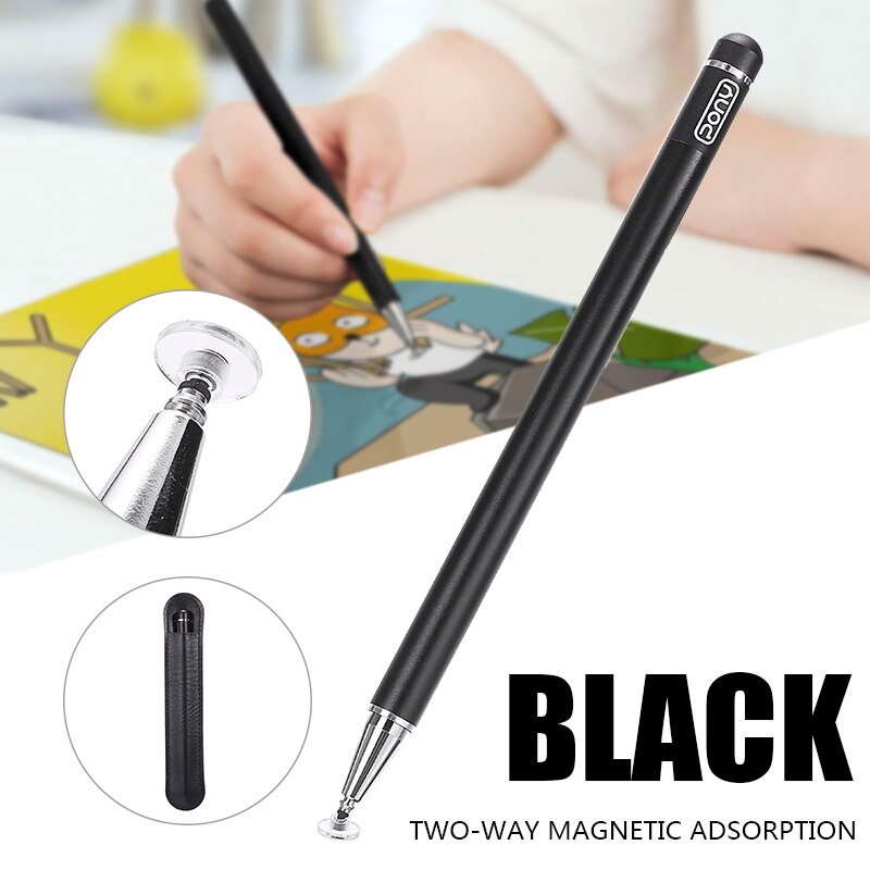 1 lápiz para pc lápiz táctil para Ipad lápices de Tablet lápices de dibujo 2 en 1 lápiz de pantalla capacitiva Dual escrito para teléfono móvil PC pluma