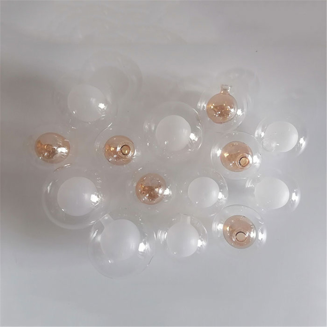 1/4/8pcs Pack 1cm opening globe G4 glass shade replacement D8cm D10cm 11mm fitter round glass lampshade cover for chandelier