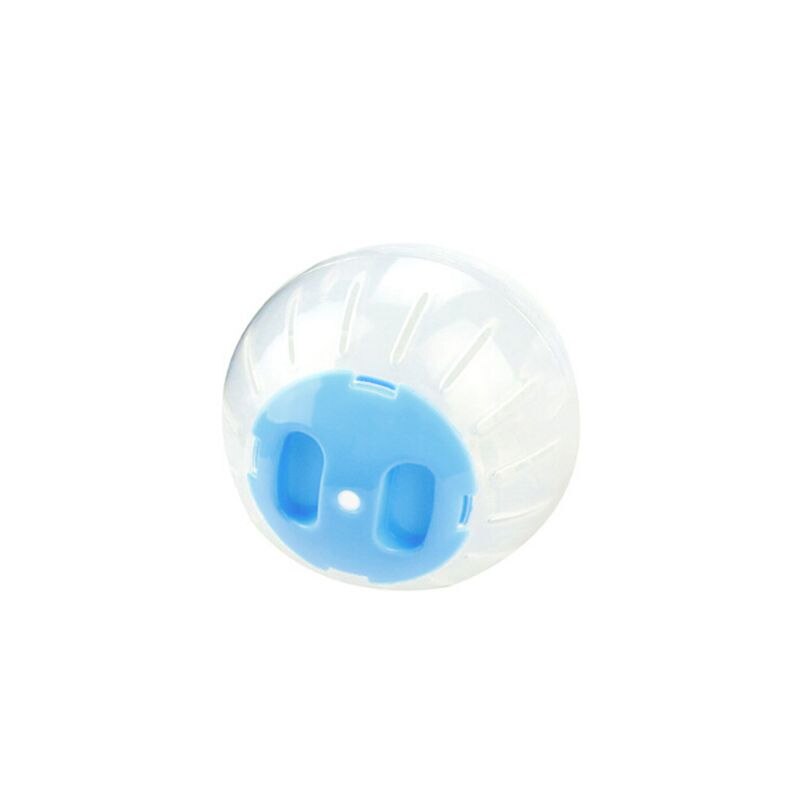 Bola de rueda de ejercicio de carrera para hámster, Animal PEQUEÑO encantadora, Chinchillas, ratón, patio de juegos, juguetes para mascotas, material de jaula: Blue / L