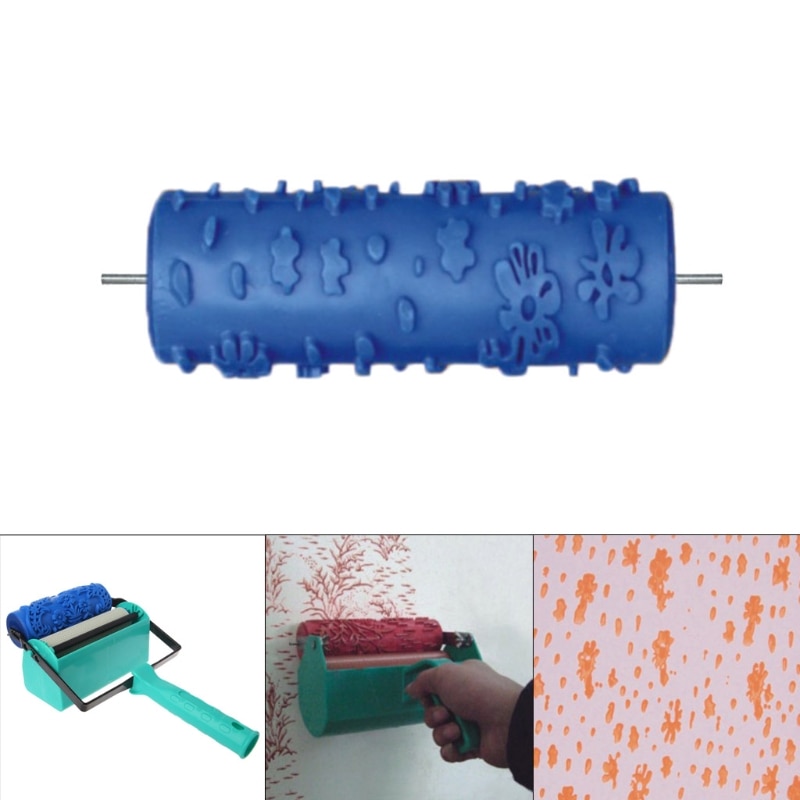 5 &quot;Reliëf Verf Roller Mouw Muur Textuur Stencil Borstel Patroon Decor 030Y 4XFD