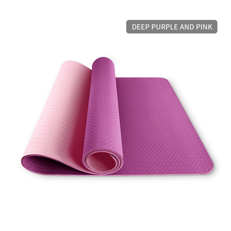 Yoga Mats Widened Thickened Thickness Non-slip 1830*610*6mm Pilates Home Exercises Gym Sports Extra Mat Tasteless Fitness Pad: sku11