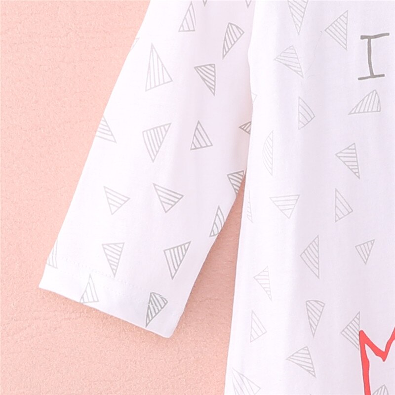 Barboteuse à manches longues en coton | Vêtements pour bébé, I love maman papa, -né bébé garçon fille, 100% coton, combinaison avec lettres imprimées