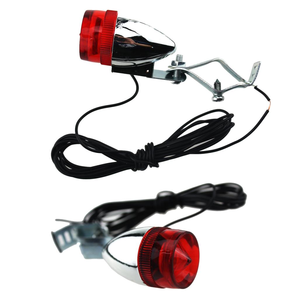Friction Dynamo Headlight Tail Lamp Kit For Bicycles Motorized Bike 6 Watt 12 Volt