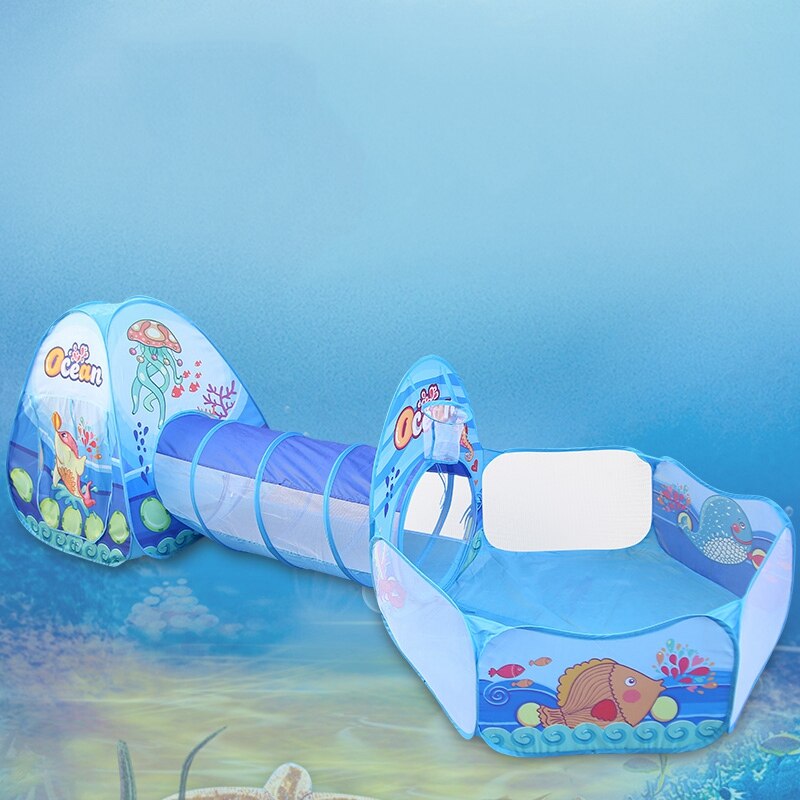 Barntält leksaker bollpool hopfällbar barntält marinboll utomhuspool spel stort barntält barnboll