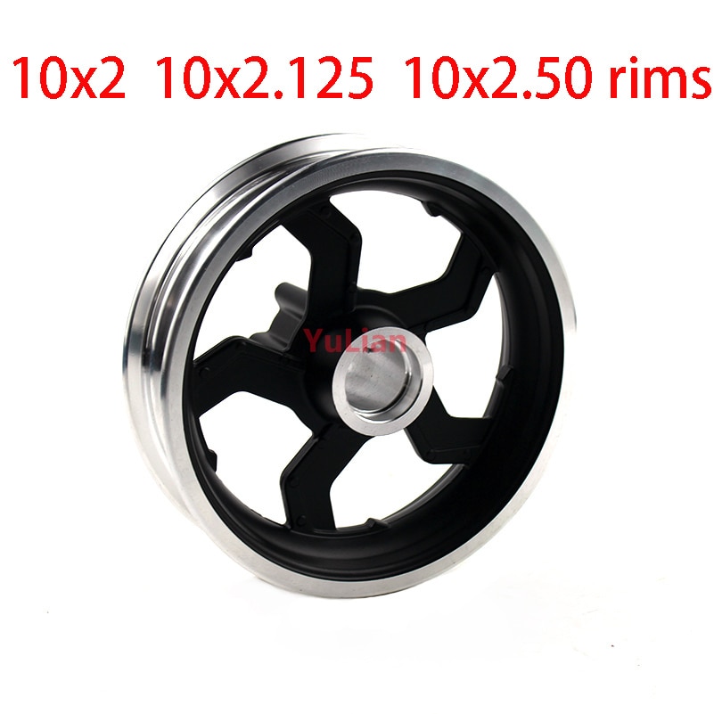 10 inch Electric scooter wheel hub 10 inch aluminum alloy wheel tyre rims 10x2 10x2.125 10x2.50 10x2.25 tires rims