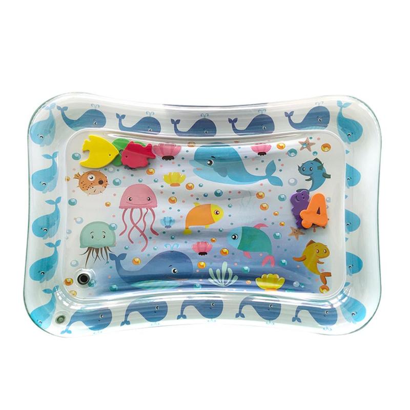 Colchoneta inflable de actividades para bebés, colchoneta de agua para niños, colchoneta de verano para natación, playa, gimnasio: E