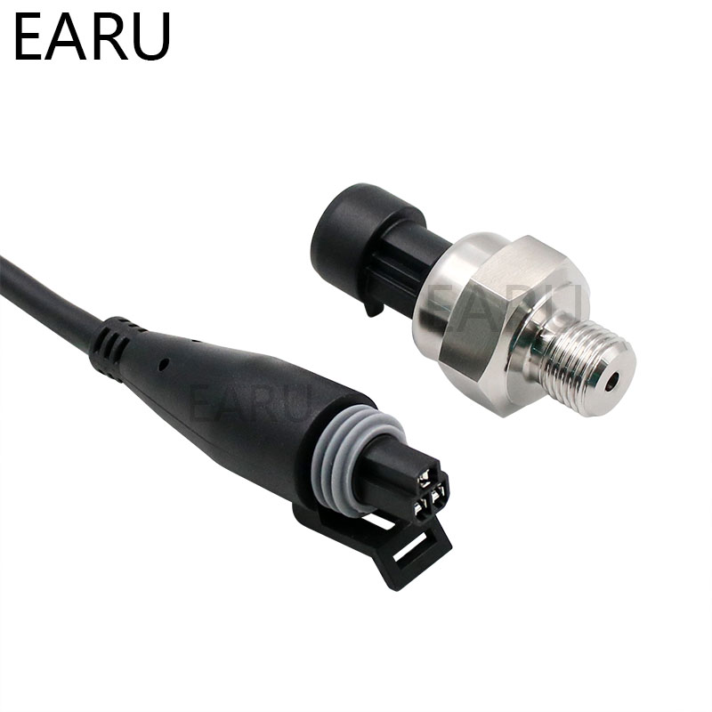 DC 5 V G1/4 Druksensor Zender Drukomvormer 1.2 MPa 174 PSI Voor Lucht Water Gas Olie diesel Brandstof Auto Roestvrij Staal