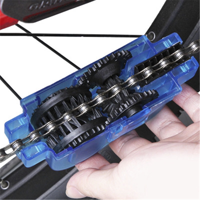 Fiets Chain Cleaner Handvat Mountainbike Licht Draagbare Bike Chain Wash Tool Scrubber Road Fietsen Accessoires Borstels