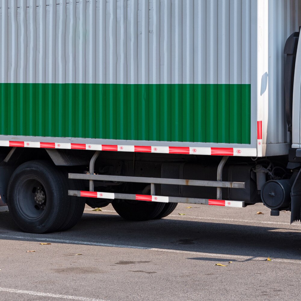 10pcs Truck Reflective Mark Sticker White and Red Safety Warning Mark Car Styling Tape Sticker(White Red)