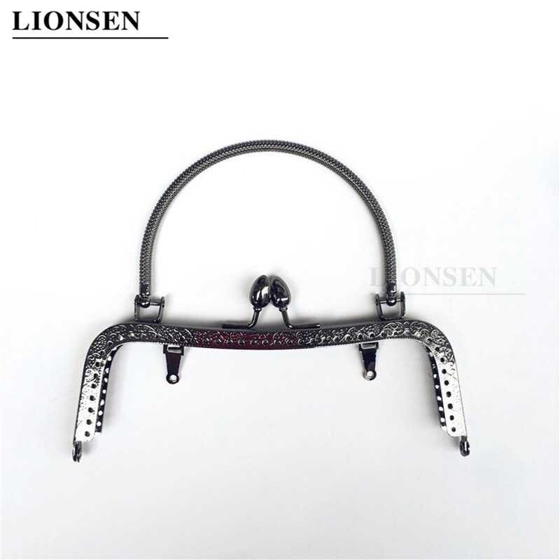 LIONSEN 16.5cm chilli pepper Head Metal Purse Frame Handle Clutch Bag Accessories DIY Kiss Clasp Lock HandBag Hardware