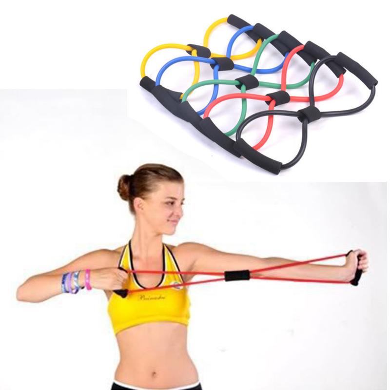 8 Woord Fitness Touw Weerstand Elastiekjes Voor Fitness Elastische Band Fitness Apparatuur Expander Workout Gym Oefening Trein