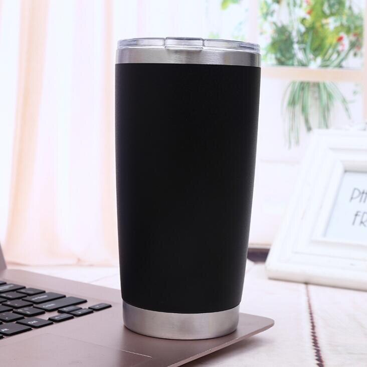 20 unzen Edelstahl Vakuum Isolierte Becher mit Deckel-Doppel Wand Reise Becher Wasser Kaffee Tasse für Eis Trinken & heißer Getränke