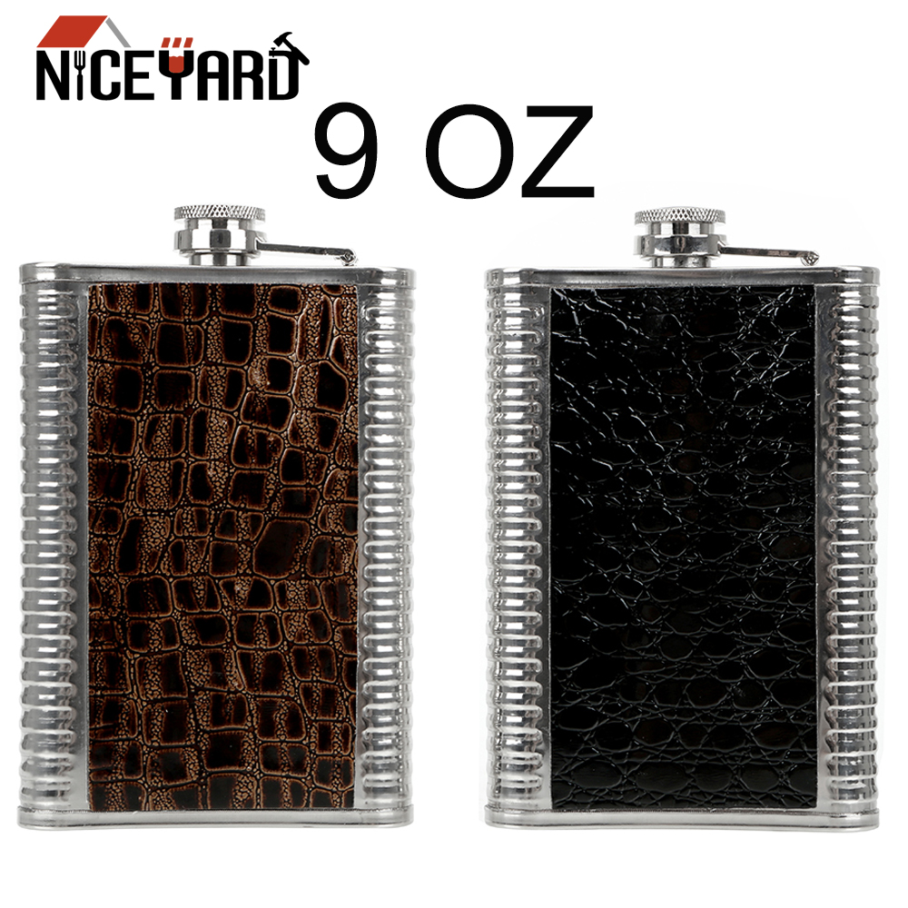 NICEYARD 7OZ Stainless Steel Whisky Bottle Portable Alcohol Flask Drinkware Hip Flasks
