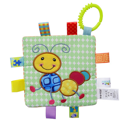 Pasgeboren Baby Hand Grijpen Bijtringen Handdoeken Leuke Dieren Baby Sussen Handdoek Speelgoed 12 Shape Kids Baby Schoonmaken Bijten Zakdoek: WOOD