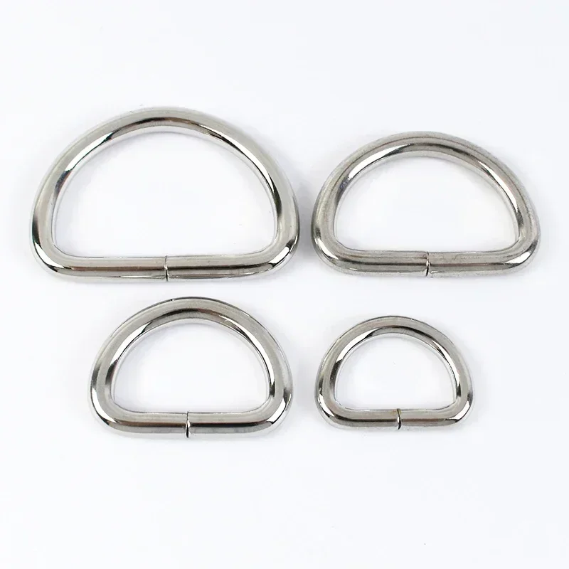 10 Uds. Hebillas de correa de Metal de 13-50mm para bolso, mochila, cinturón, hebilla de anillo O D, correas, Collar de perro, cierre de bucle, accesorios de cuero DIY: 10# / Pistola de metal