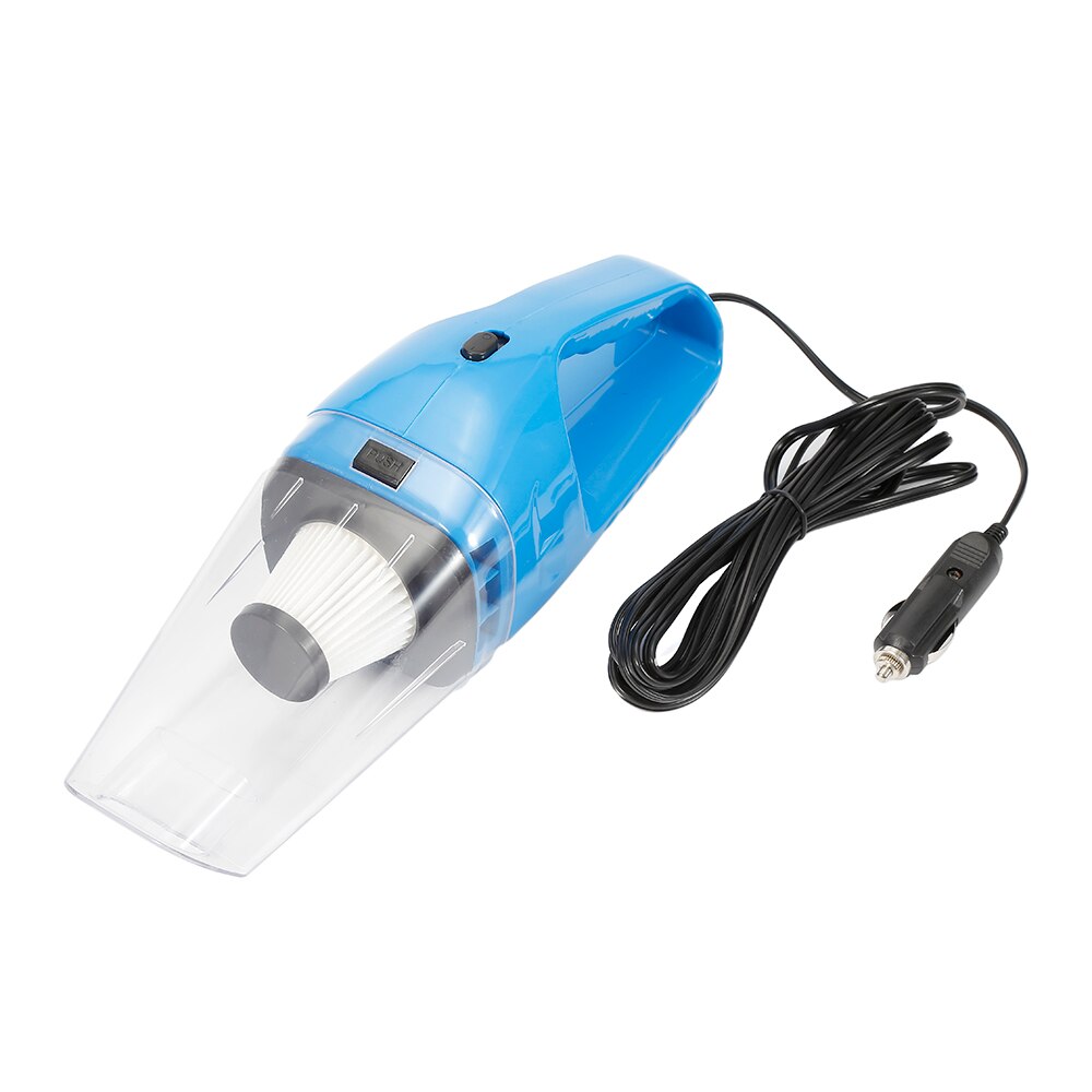 Super Car Auto 12v Vacuum Car Cleaner High Power Wet Dry Handheld Portable Vacuum Strong Suction Cleaner Great Vent Cleaner: blue
