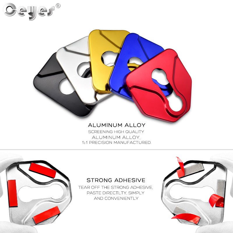 4Pcs Car Accessories door lock cover sticker For Subaru FORESTER Crosstrek vx Outback LEGACY impreza ASCENT LEVORG WRX styling