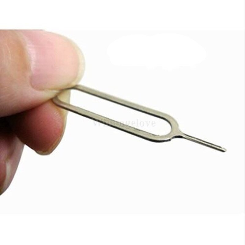 1000 Stks/partij Sim Card Tray Remover Eject Ejector Pin Sleutelhanger Open Tool Voor Iphone 12 5 5S 6 6S Plus Xs Xr Max Voor Ipad Voor Samsung