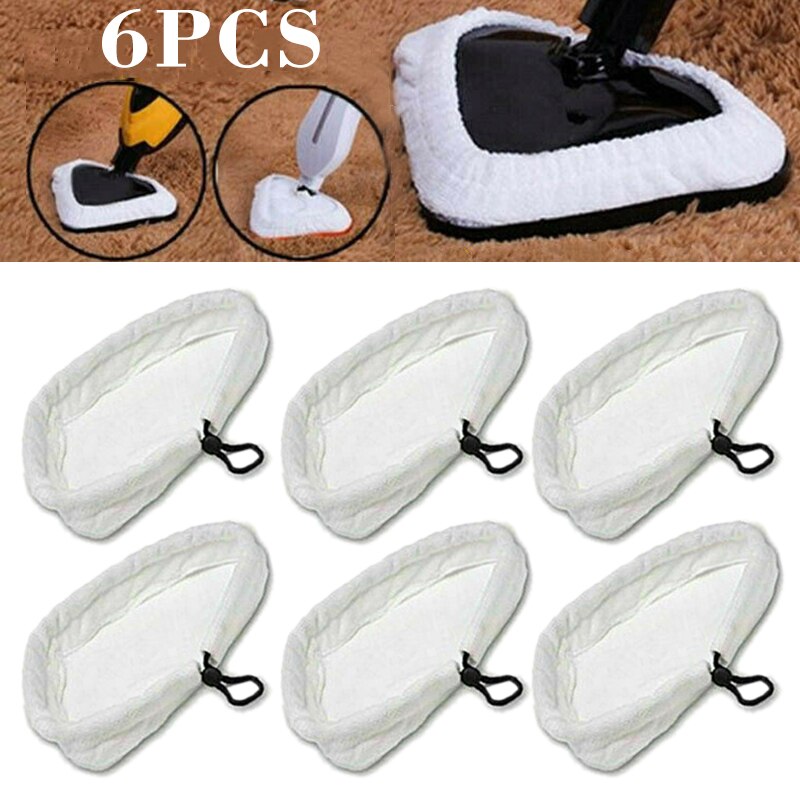 Stücke Mopp Ersatz Pads Mehrweg Mopp Tuch Weiß Mikrofaser Universal- Dreieck Pads für Dampf Mopp 28*21cm