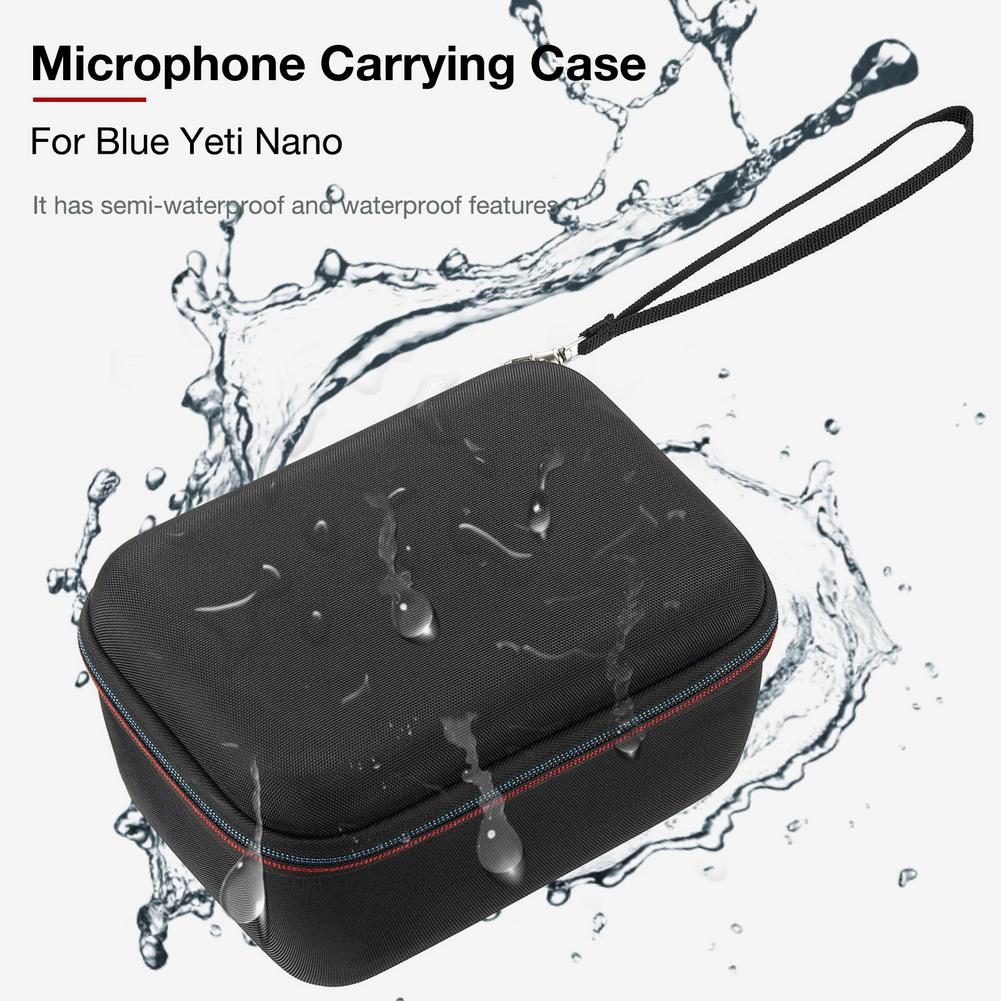 Tragbare Mikrofon Lagerung Tasche Für Blau Yeti Nano Mic Schutzhülle Anti-herbst Stoßfest Reise Durchführung fallen Zubehör