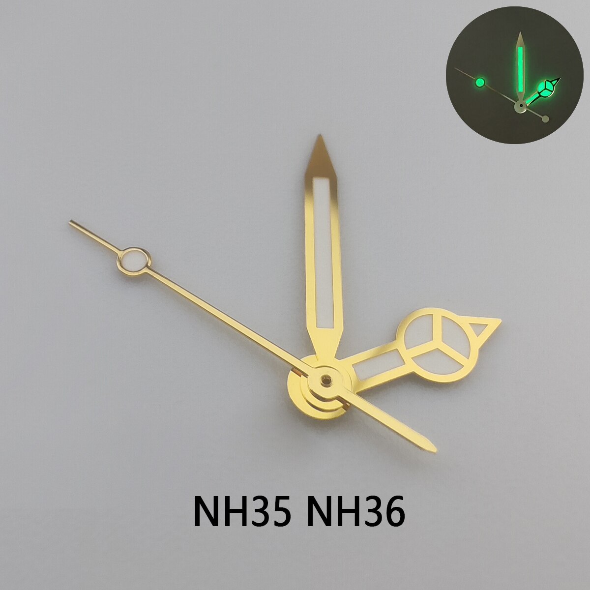 Uhr Zeiger grün leuchtende passen Miyota 8205 8215 821A Mingzhu DG 2813 3804 NH35 NH36 und 2836 2824 bewegung uhr hände