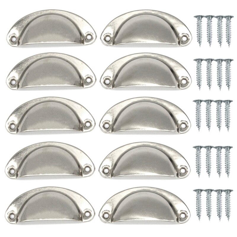 A9LB Slide Door Pull Handles Carbon Steel Pull Push Plate Heavy Duty for Replacement Cabinet Closet Drawer Garage Shed: 072-N