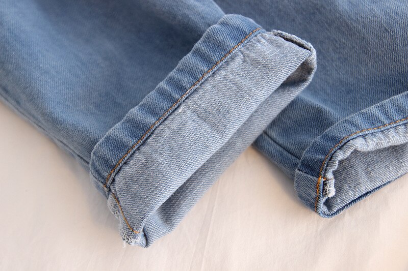 frühling Sommer freundlicher Overall Baby Jungen und Mädchen Denim Hosen freundlicher Strumpf Große Tasche Jeans Mädchen Hosen Art Jeans